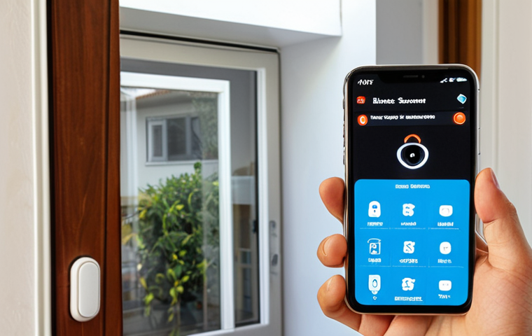 Smart Home Security System**

Prompt: A modern home interior with a visible ESP32 microcontroller connected to PIR motion sensors, magnetic door/window sensors, and a siren. A smartphone displays a user-friendly app interface showing sensor statuses and alarm notifications. Focus on the interconnectedness and technology.

**