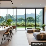 전자기술사와 전기전자 분야의 융합 사례 - A modern Malaysian smart home interior showcasing integrated IoT devices and electrical engineering ...