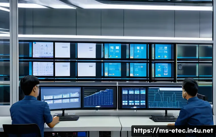 전자기술사와 자동화 설비 관리 경험 - A modern industrial automation control room in a Malaysian electronics manufacturing plant, featurin...